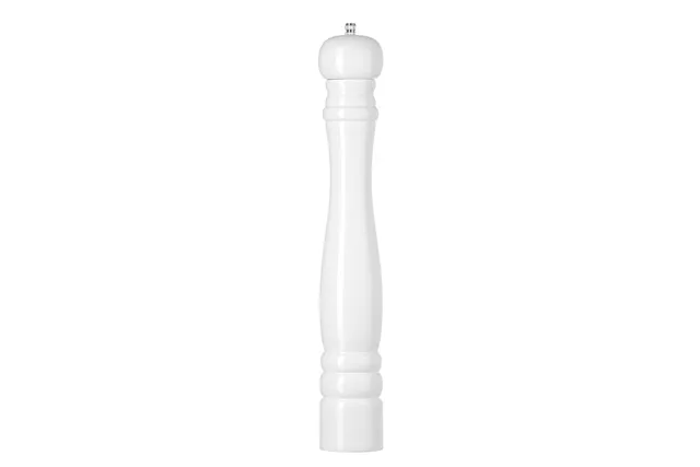 Młynek do soli drewniany, biały, ⌀65x415mm Hendi 469583