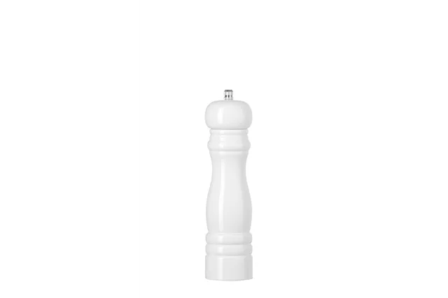 Młynek do soli drewniany, biały, ⌀55x215mm Hendi 469606