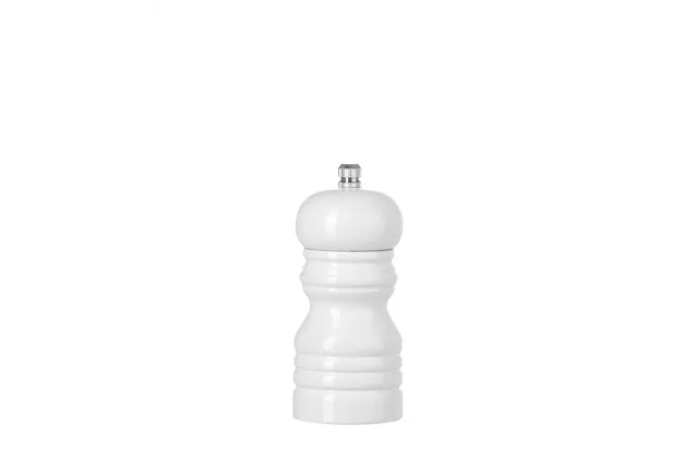 Młynek do soli drewniany, biały, ⌀50x113mm Hendi 469613