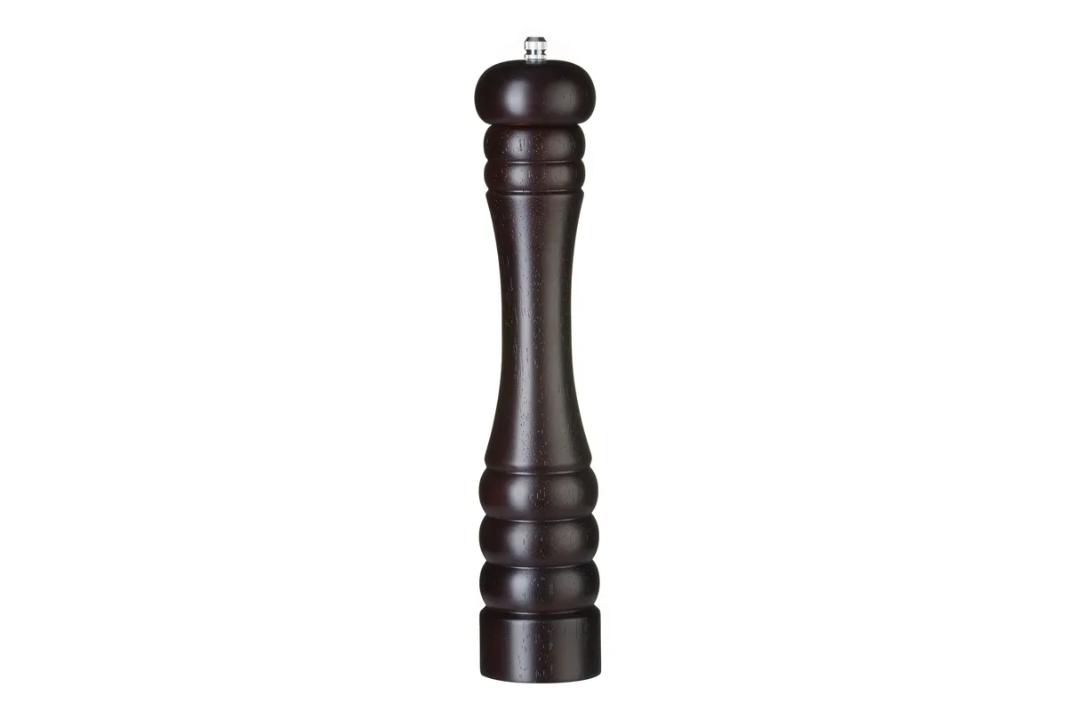 Młynek do soli drewniany, ciemne drewno, ⌀60x315mm Hendi 469835