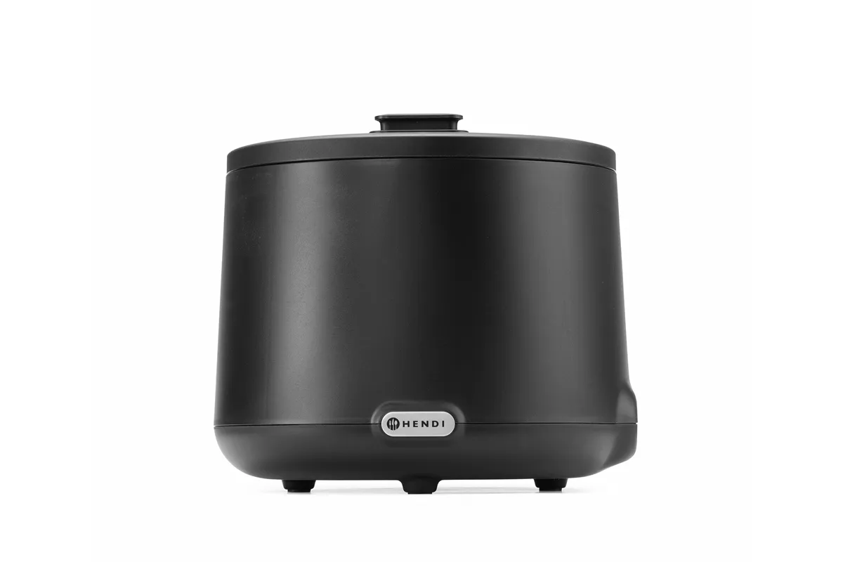 Kociołek do zupy UNIQ, 8L, czarny, 220-240V/500W, ⌀365x325mm Hendi 860526