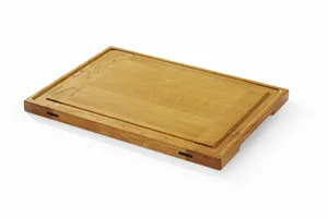 Deska dębowa do serwowania, 370x270x20mm, Prostokątny Hendi 505465