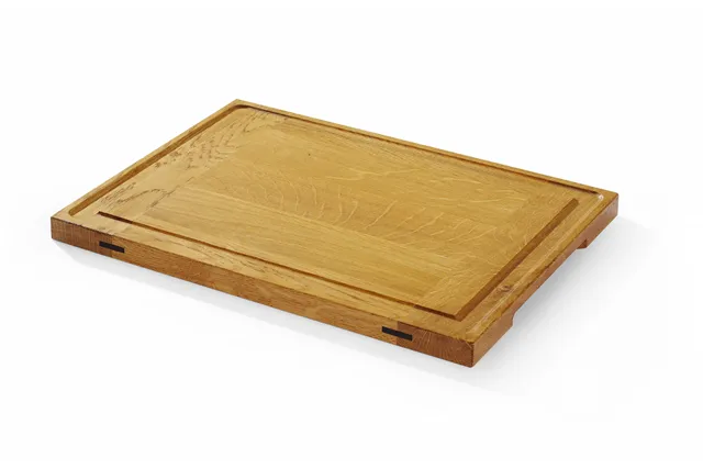 Deska dębowa do serwowania, 370x270x20mm, Prostokątny Hendi 505465