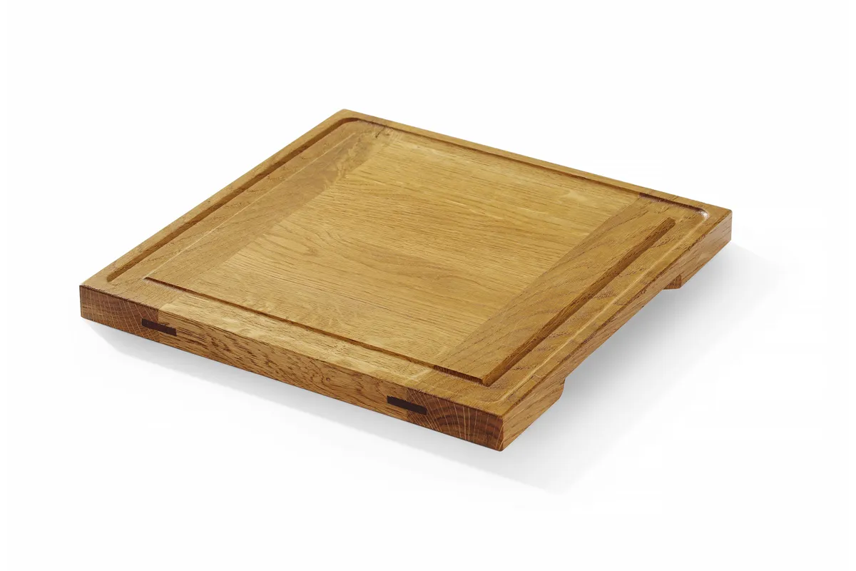 Deska dębowa do serwowania, 270x270x20mm, Prostokątny Hendi 505472