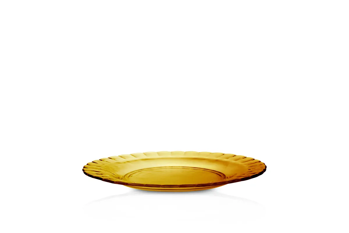 Talerz płytki PICARDIE AMBER, pomarańczowy, ⌀230x20mm Duralex 3023DF06A1111