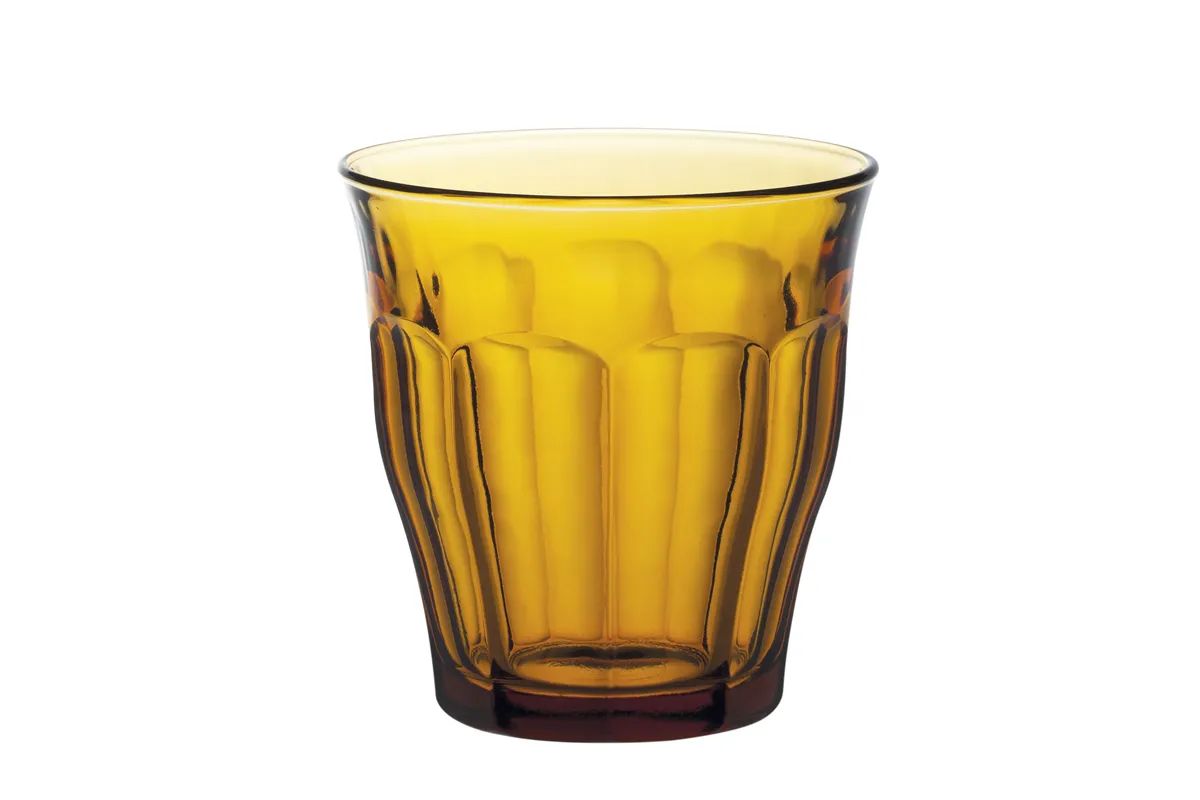 Szklanka PICARDIE AMBER, 0,25L, pomarańczowy, 6 szt., ⌀87x90mm Duralex 1027DB06D1111