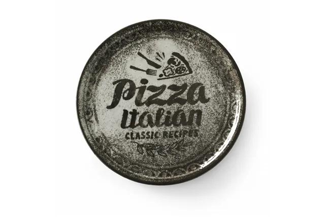 Talerz do pizzy Recipe Collection Black, czarny, ⌀310mm Hendi 768761