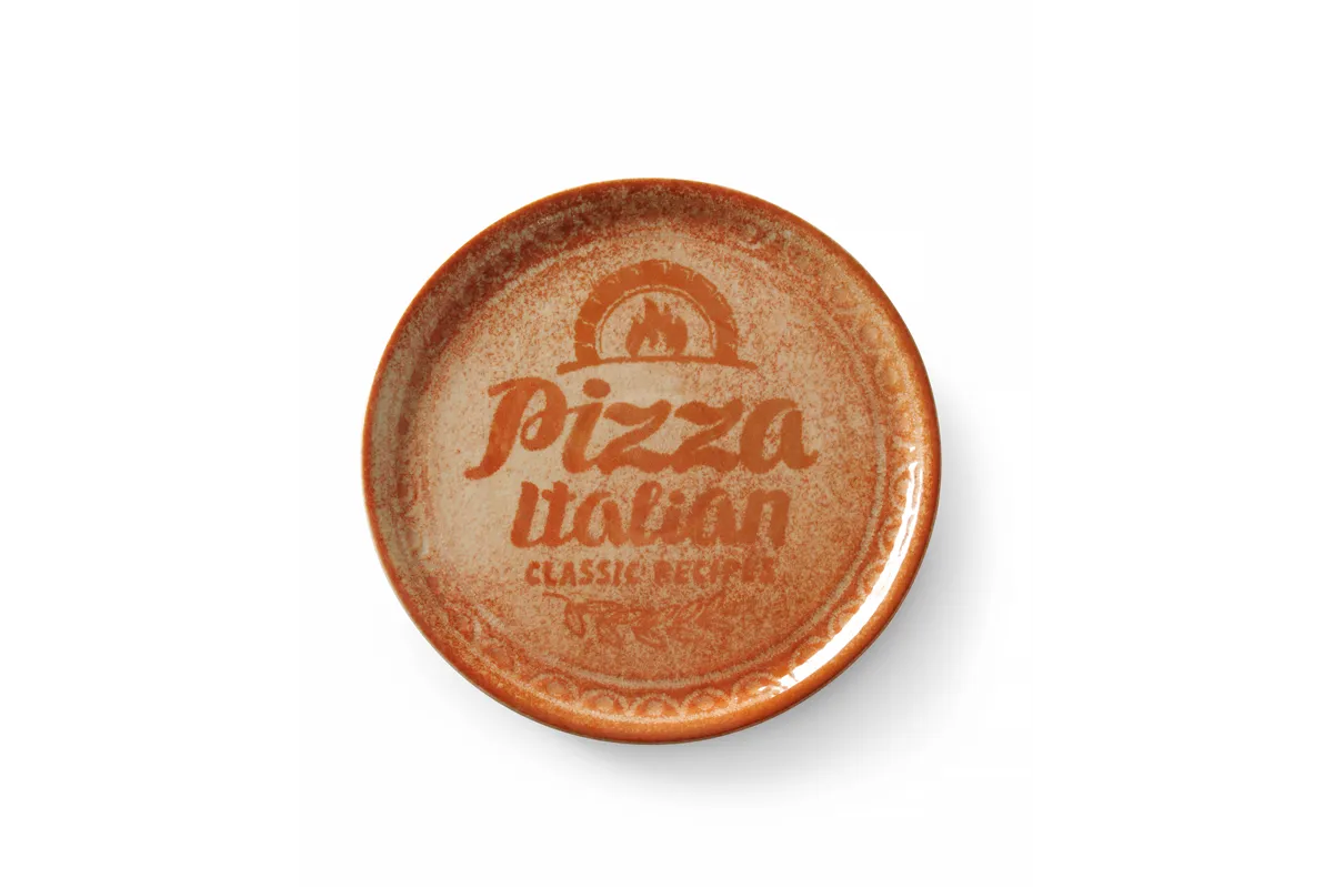 Talerz do pizzy Recipe Collection Brick Red, czerwony, ⌀330mm Hendi 778944
