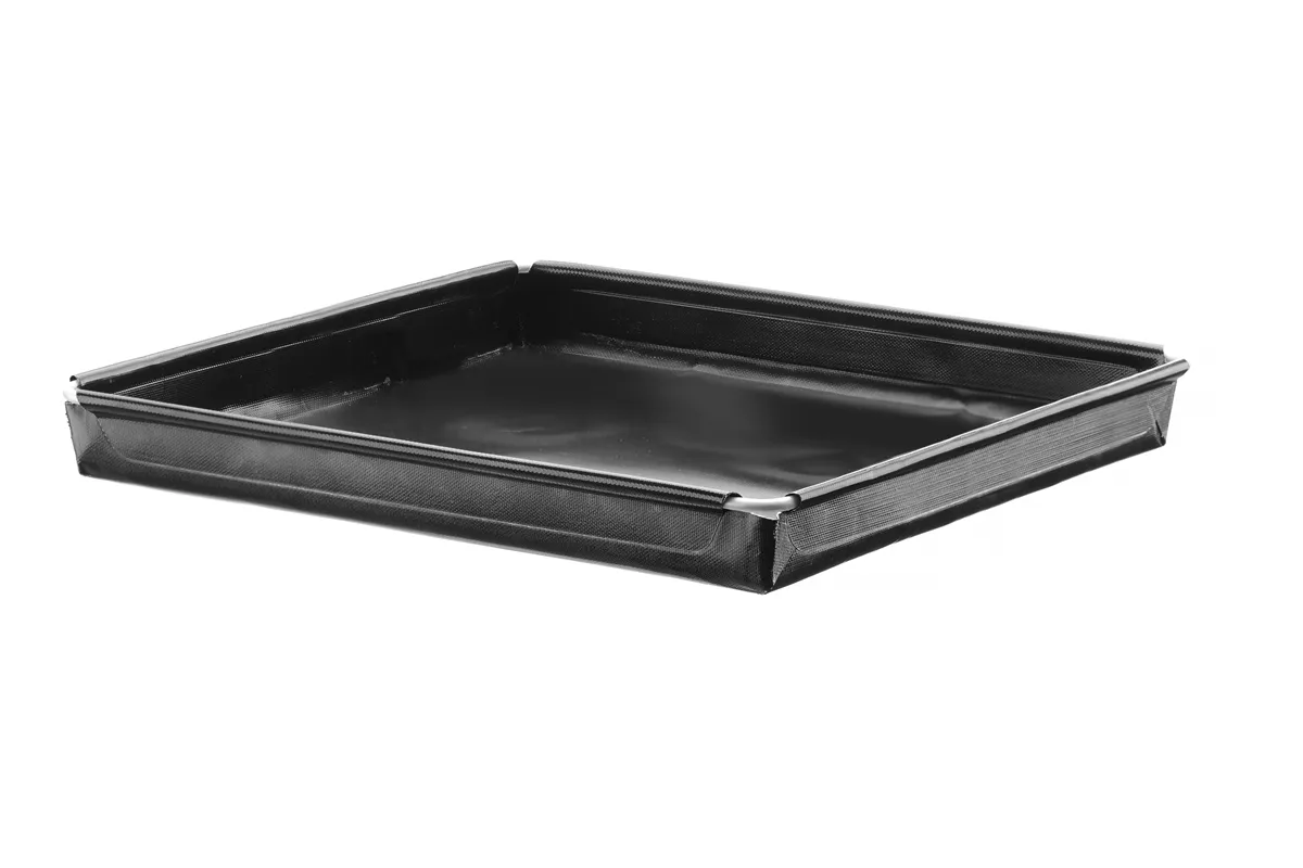 Tacka do pieców konwekcyjno-mikrofalowych, nieprzywierająca, wzmocniona., czarny, 290x290x20mm, Kwadratowy Hendi 808344