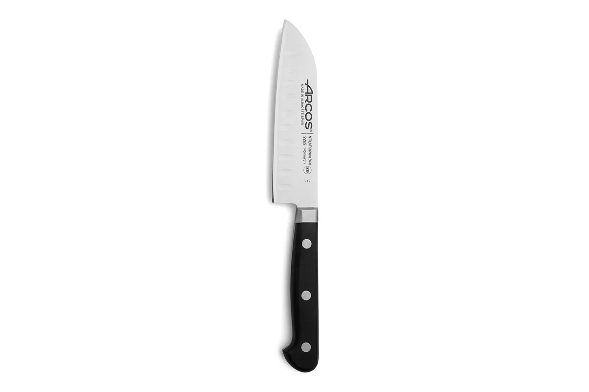 Nóż Santoku ze szlifem kulowym, seria ÓPERA, czarny, 262mm Arcos 226900
