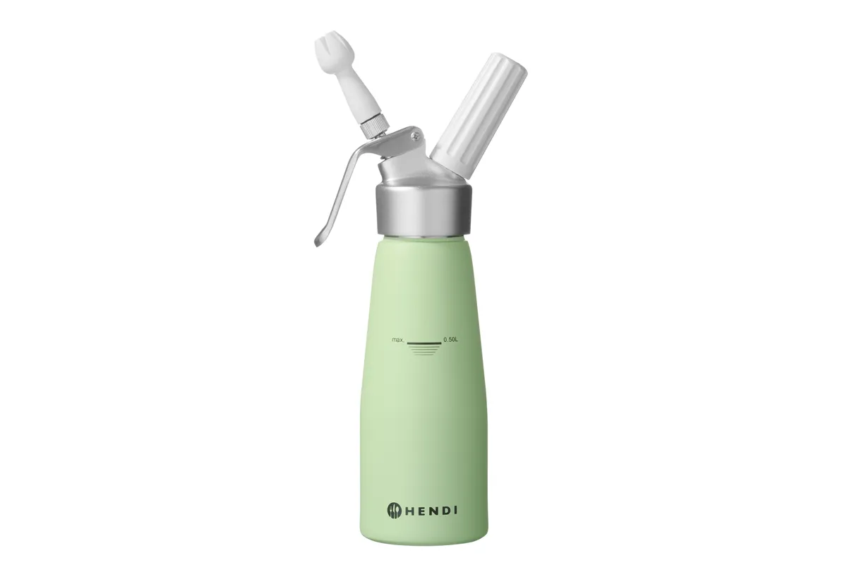 Syfon do bitej śmietany, 0,5L, Pistacjowy, ⌀80x260mm Hendi 975879