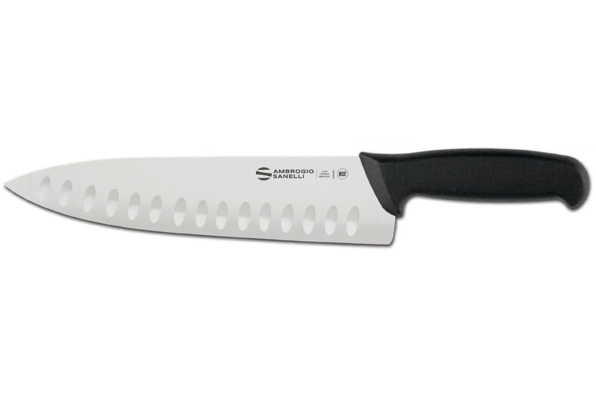 Nóż szefa kuchni Supra, ostrze ze żłobieniami, 390mm Ambrogio Sanelli S347.024
