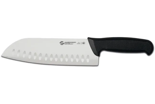 Nóż Santoku Supra, ostrze ze żłobieniami, 340mm Ambrogio Sanelli S350.020