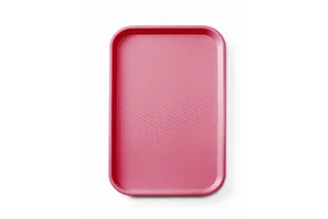 Taca fast food z polipropylenu GN 1/1, GN 1/1, czerwony, 530x325x20mm, Prostokątny AmerBox 878545