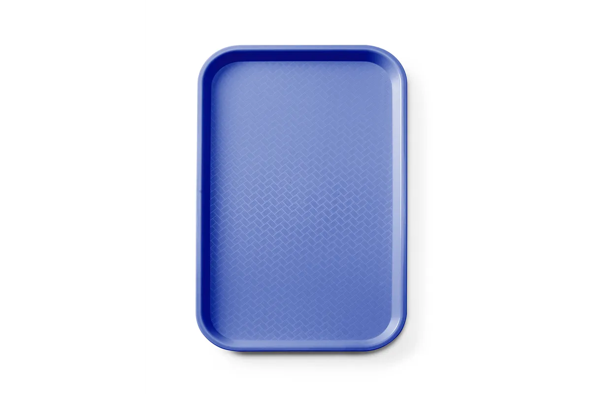 Taca fast food z polipropylenu GN 1/1, GN 1/1, niebieski, 530x325x20mm, Prostokątny AmerBox 878569
