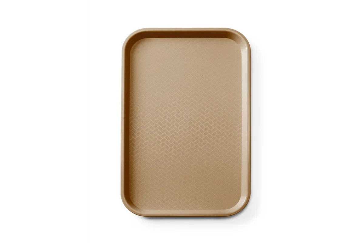 Taca fast food z polipropylenu GN 1/1, GN 1/1, brązowy, 530x325x20mm, Prostokątny AmerBox 878583