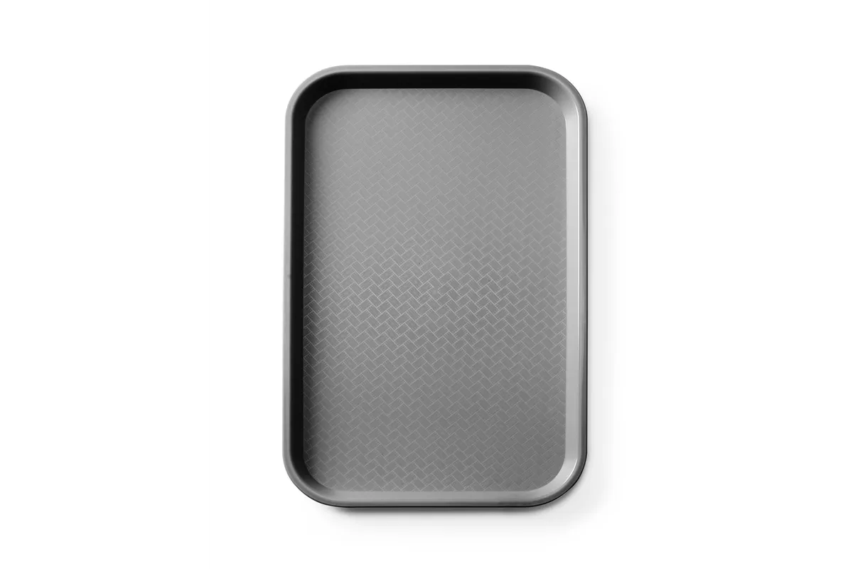 Taca fast food z polipropylenu GN 1/1, GN 1/1, czarny, 530x325x20mm, Prostokątny AmerBox 878590