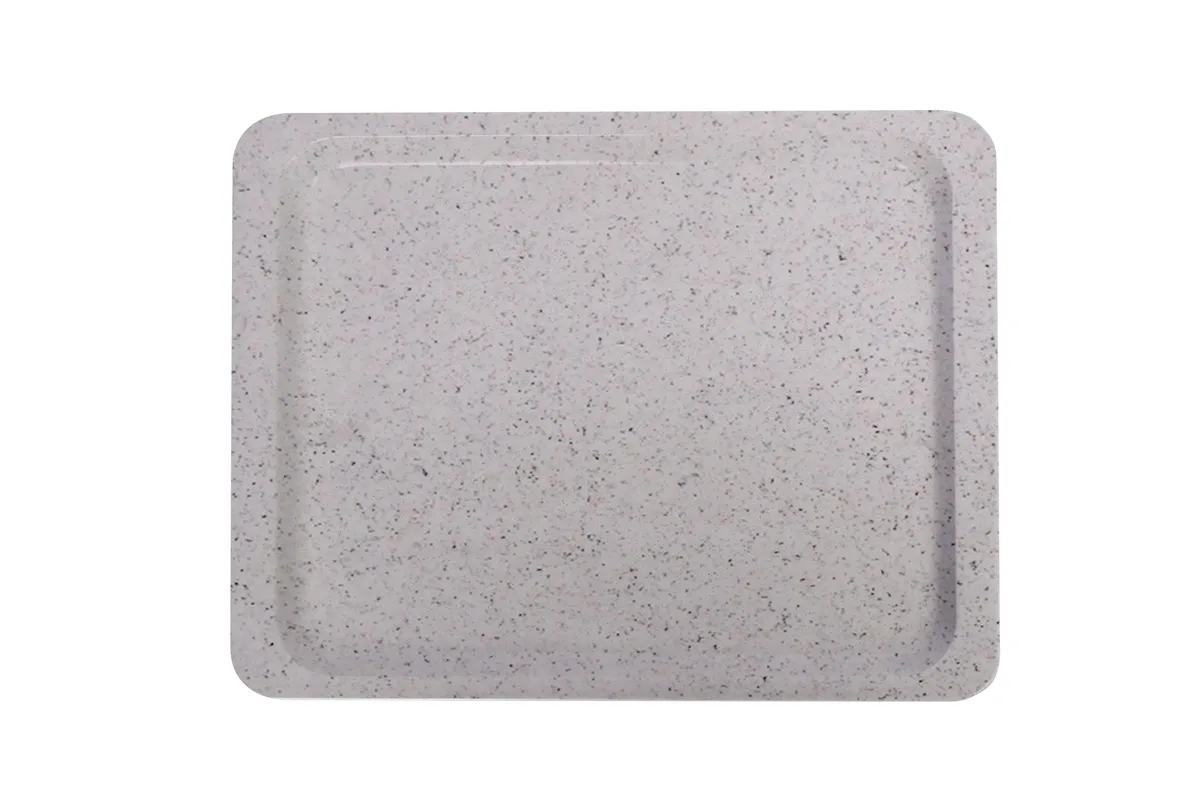 Taca poliestrowa do restauracji samoobsługowych, GN 1/1, granitowy, 530x325mm, Prostokątny AmerBox 876619