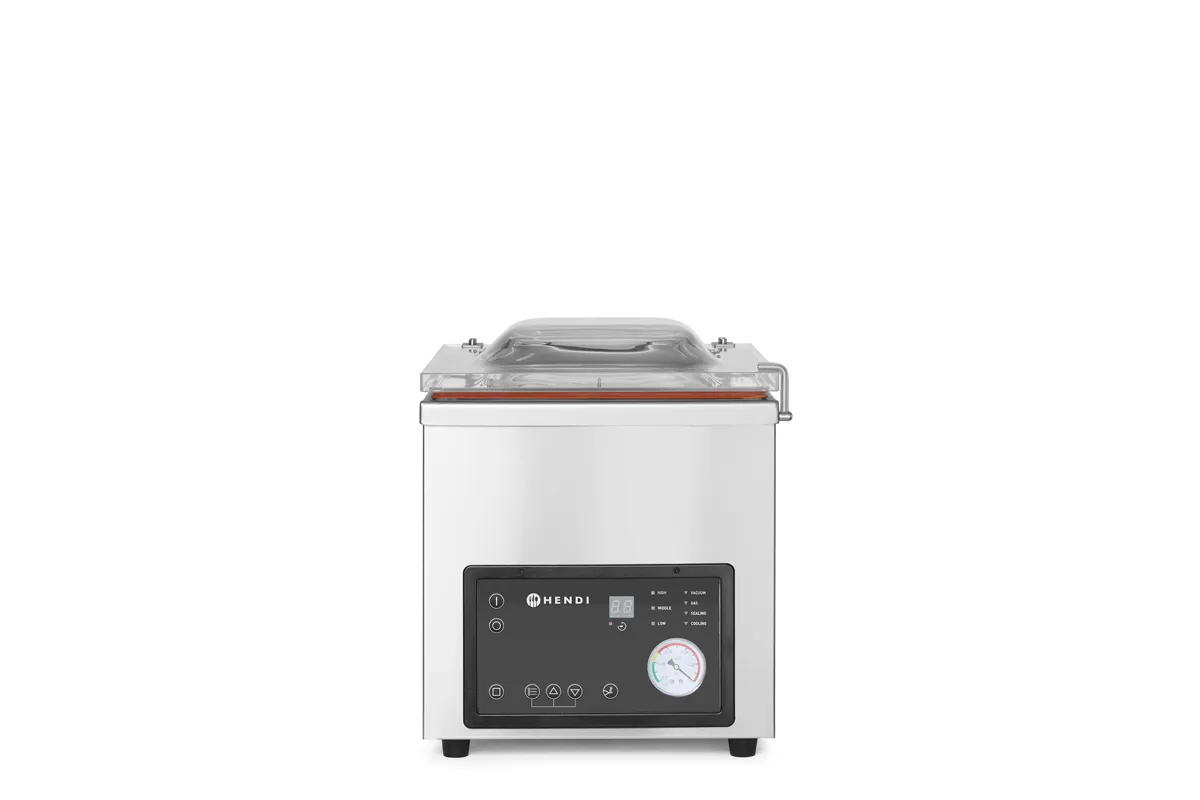 Pakowarka próżniowa - komorowa, Profi Line, listwa zgrzewająca 350 mm, 230V/750W, 450x555x480mm Hendi 975275