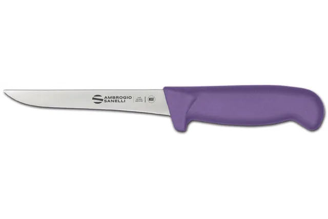 Nóż do trybowania Supra Colore, Supra colore, wąskie ostrze, fioletowy, 280mm Ambrogio Sanelli S307.014P Nóż do trybowania Supra Colore, Supra colore, wąskie ostrze, fioletowy, 280mm Ambrogio Sanelli S307.014P
