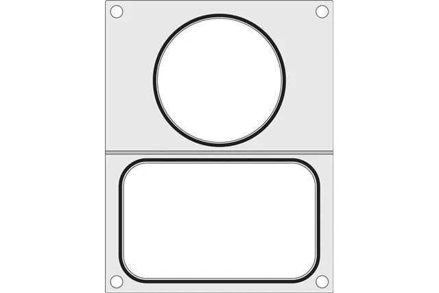 Matryca do zgrzewarki CDS-01, na tackę bez podziału 178x 113 mm + ø115 CAS 805428