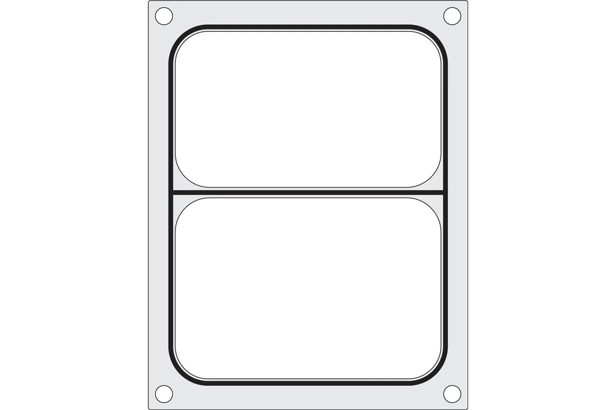 Matryca do zgrzewarki Duni DF10, na tackę dwudzielną 227x178 mm Hendi 805800