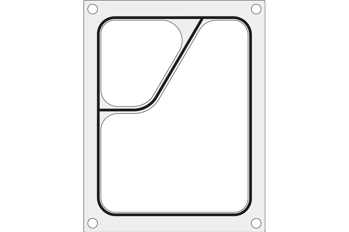 Matryca do zgrzewarki Bokama AG02E oraz AG02HD, na tackę dwudzielną colt 227x 178 mm Hendi 805947