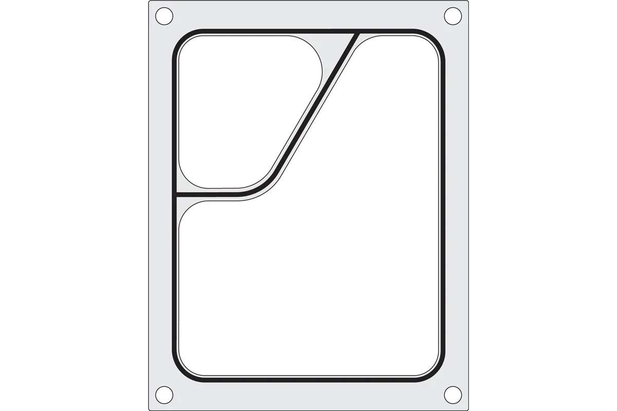 Matryca do zgrzewarki T-REX M-C-S oraz B190/192 STRONG, na tackę dwudzielną colt 227x 178 mm Hendi 805510