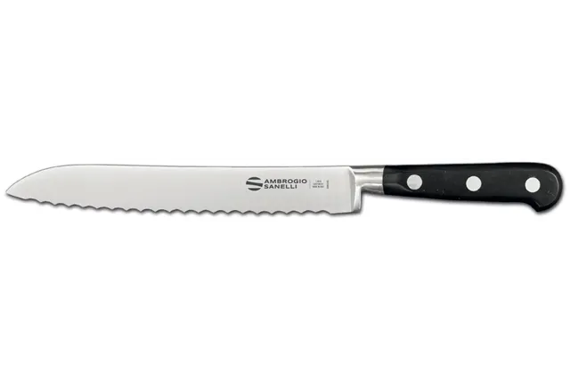 Nóż do chleba Chef, kuty, ząbkowane ostrze, 310mm Ambrogio Sanelli C365.020