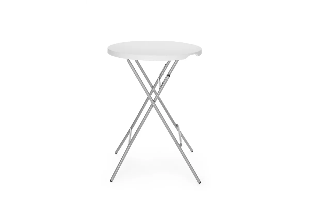 Stolik koktajlowy, max. obciążenie: 80 kg, biały, ⌀800x1100mm AmerBox 810958