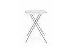 Stolik koktajlowy, max. obciążenie: 80 kg, biały, ⌀800x1100mm AmerBox 810958