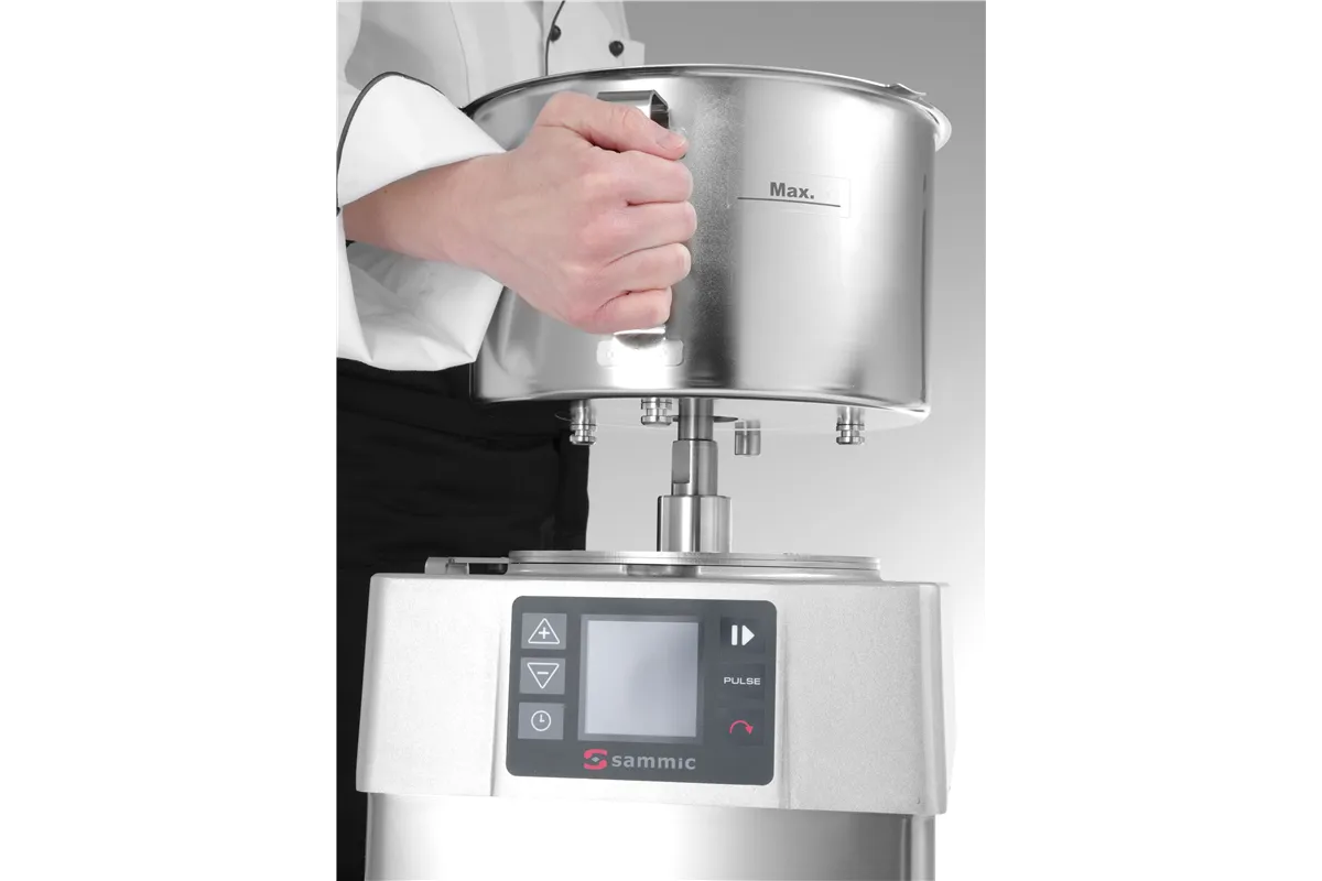 Kuter-emulgator KE-5V z elektronicznym panelem graficznym, 5,5L, 230V/1500W, 286x387x487mm Sammic 1050834