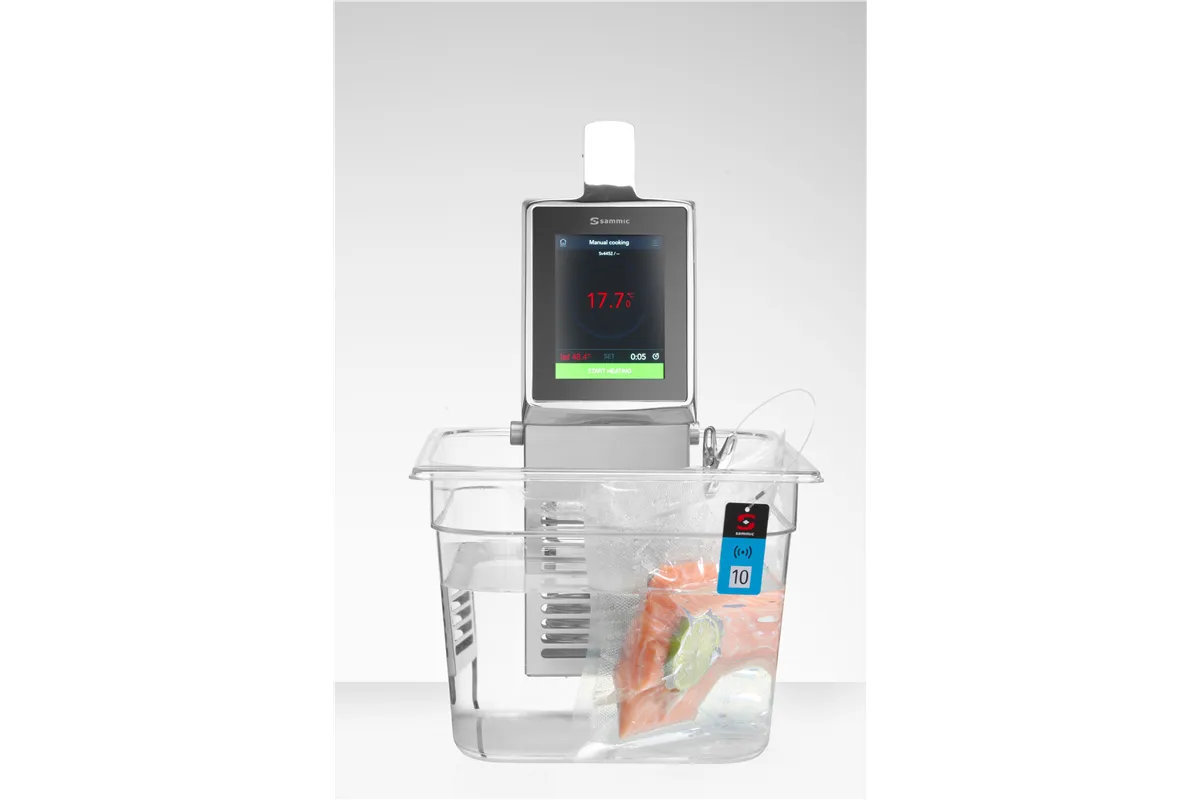 Cyrkulator zanurzeniowy do gotowania sous vide SmartVide X, srebrny, 230V/2000W, 125x148x385mm Sammic 1180160