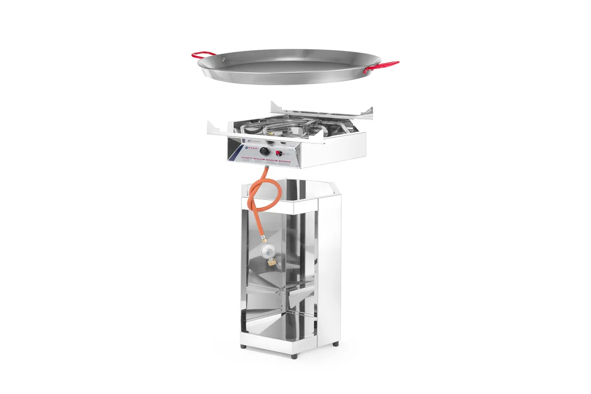 Grill gazowy Fiesta 800, 7kW, 800x800x900mm Hendi 146804