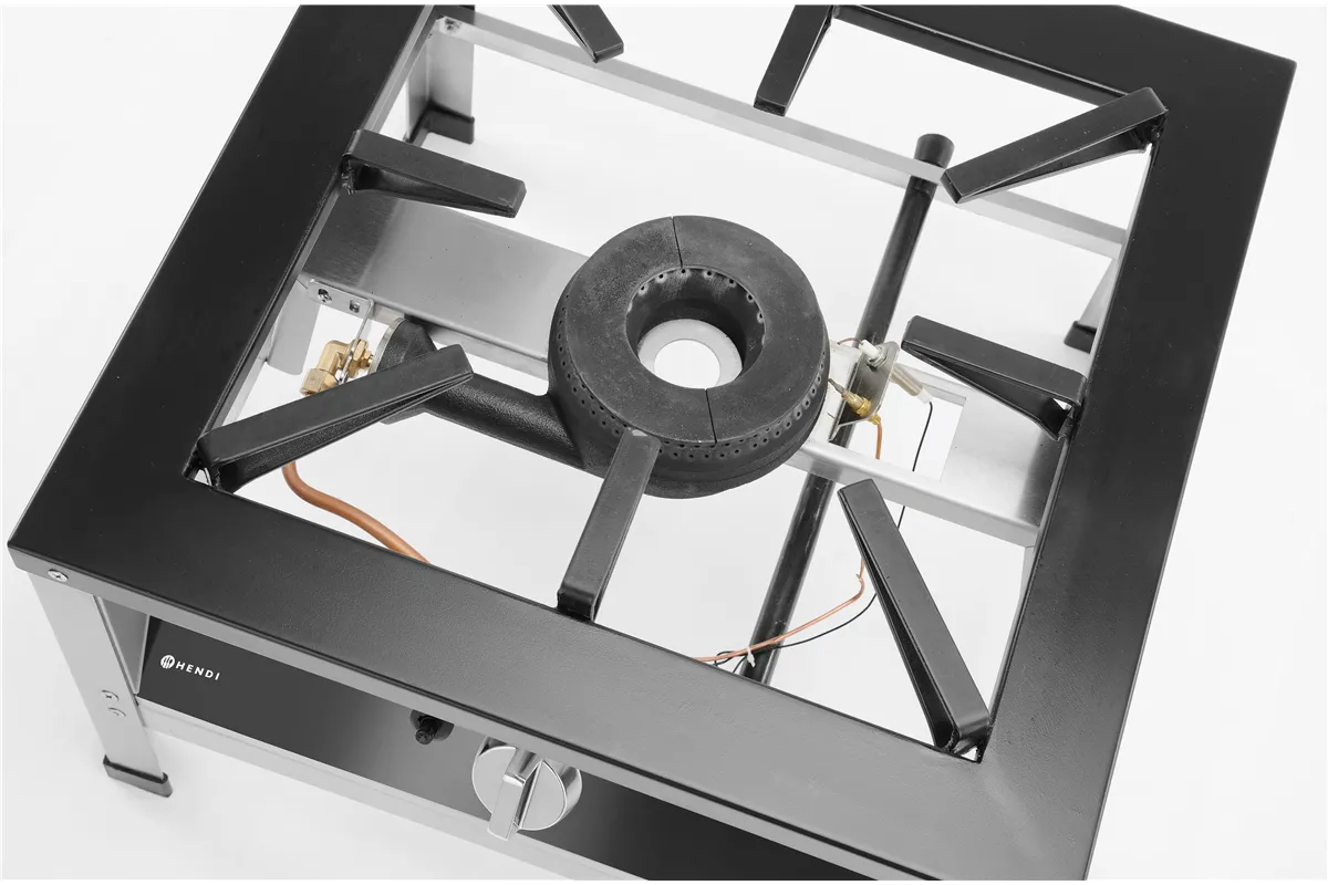 Taboret gazowy XL, Kitchen Line, 10,8kW, 580x650x400mm Hendi 147276