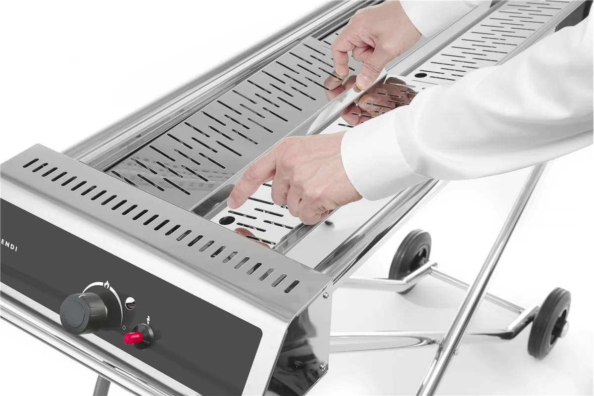 Grill gazowy Xenon Pro, 7,5kW, 1120x410x900mm Hendi 148105