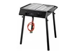 Xantos Black Grill gazowy, czarny, 9,5kW, 770x710x870mm Hendi 148631