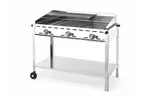Grill Green Fire 3-palnikowy, Profi Line, 17,4kW, 1078x612x825mm Hendi 149591