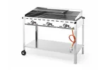 Grill Green Fire 3-palnikowy, Profi Line, 17,4kW, 1078x612x825mm Hendi 149591