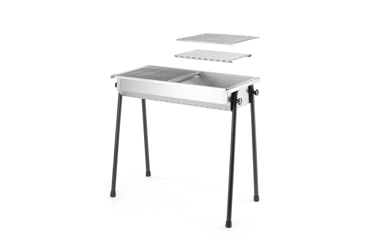 Grill na węgiel drzewny Patio, 770x380x760mm Hendi 150603