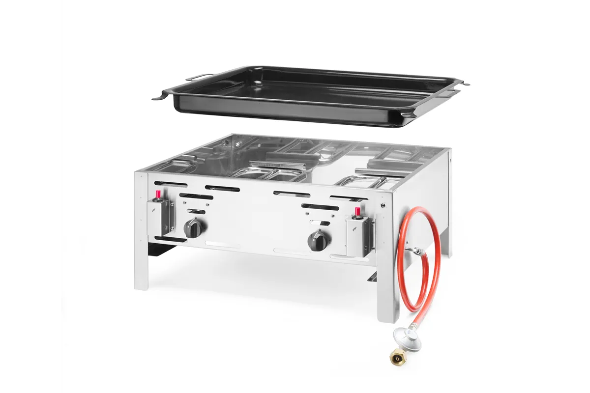 Patelnia gazowa Bake-Master Maxi, 11,6kW, 650x540x300mm Hendi 154618