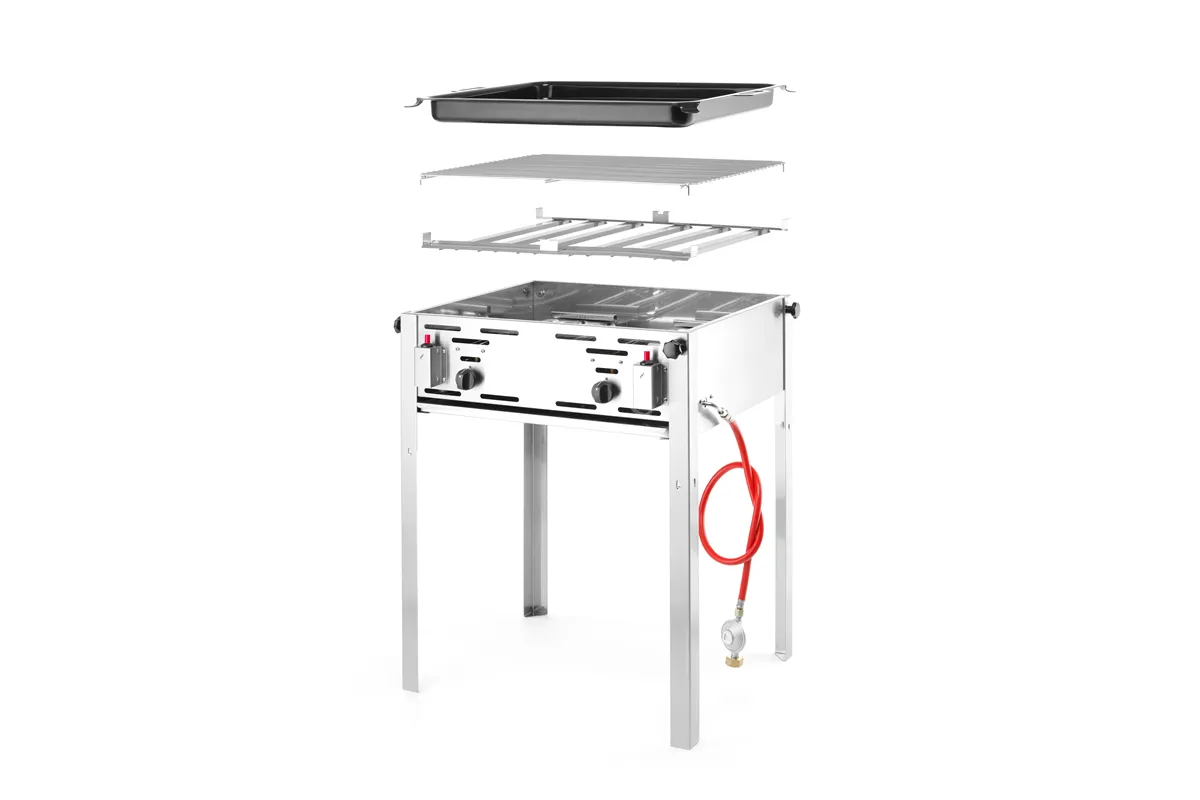 Grill gazowy Grill-Master Maxi, 11,6kW, 650x540x840mm Hendi 154717