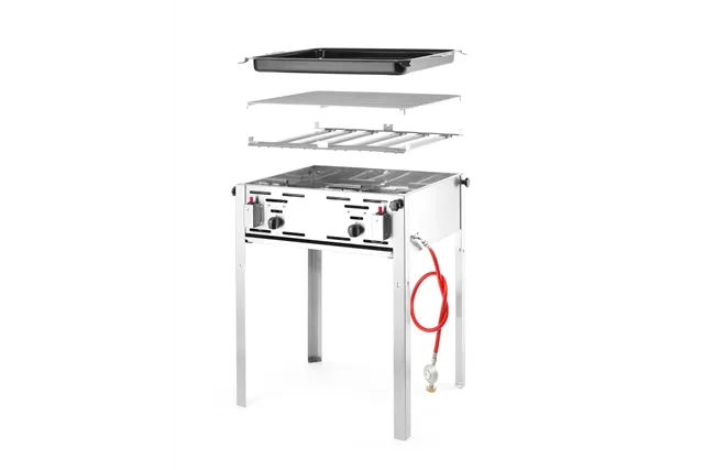 Grill gazowy Grill-Master Maxi, 11,6kW, 650x540x840mm Hendi 154717