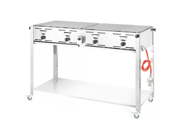 Grill gazowy Grill-Master Quattro, 22kW, 1330x600x920mm Hendi 154908