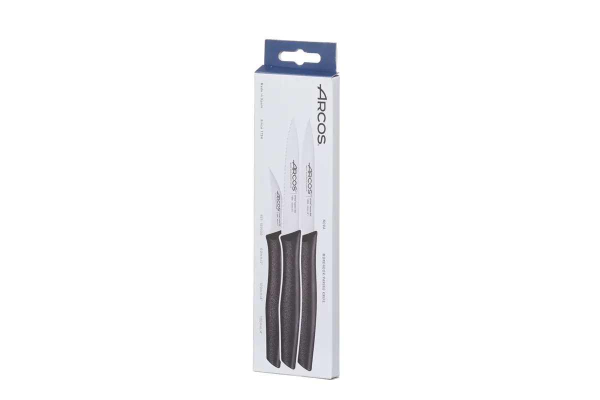 Zestaw noży do obierania, seria NOVA, NOVA, czarny Arcos 189500