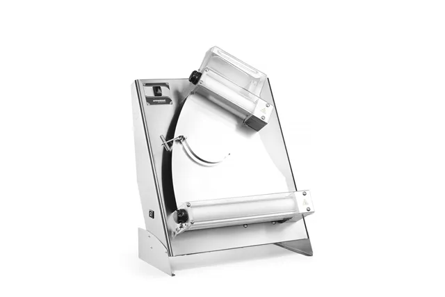 Wałkownica do pizzy Prismafood 400 z 2 parami wałków waga porcji ciasta 0,21-0,70kg 230V/250W 585x435x790mm Prismafood 1D010028