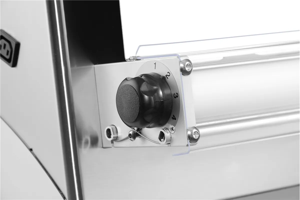 Wałkownica do pizzy Prismafood 400 z 2 parami wałków waga porcji ciasta 0,21-0,70kg 230V/250W 585x435x790mm Prismafood 1D010028