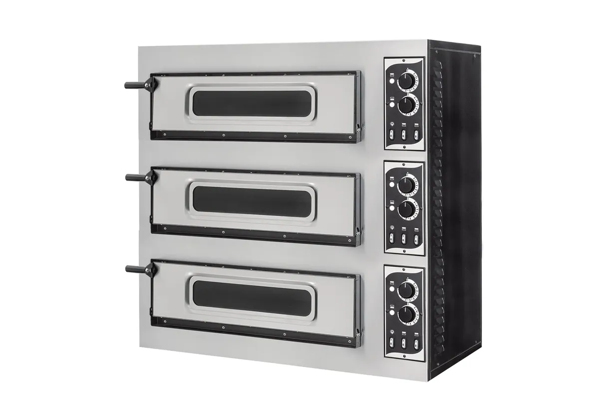 Piec do pizzy 3-stopniowy Basic 3/50 Glass and Light, 400V/1200W, 915x690x900mm Prismafood 201046