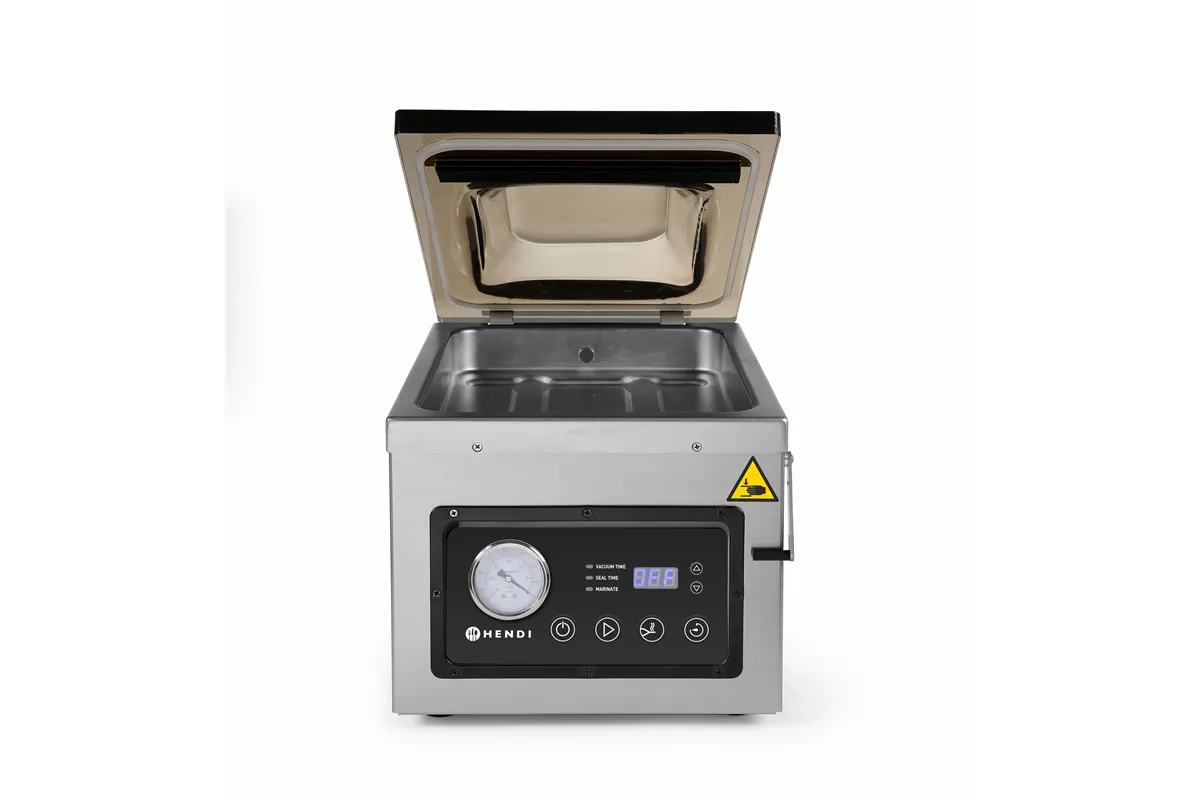 Pakowarka próżniowa - komorowa 260, Profi Line, Listwa zgrzewająca 260 mm, 240V/1000W, 330x480x361mm Hendi 201428