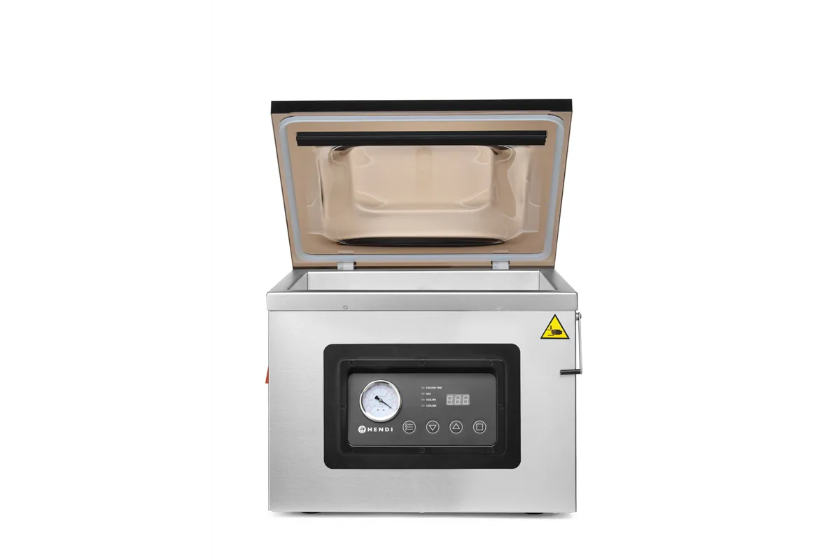 Pakowarka próżniowa komorowa 410, Profi Line, listwa zgrzewająca 410 mm, 230V/1100W, 510x625x455mm Hendi 201442